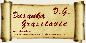 Dušanka Grasilović vizit kartica